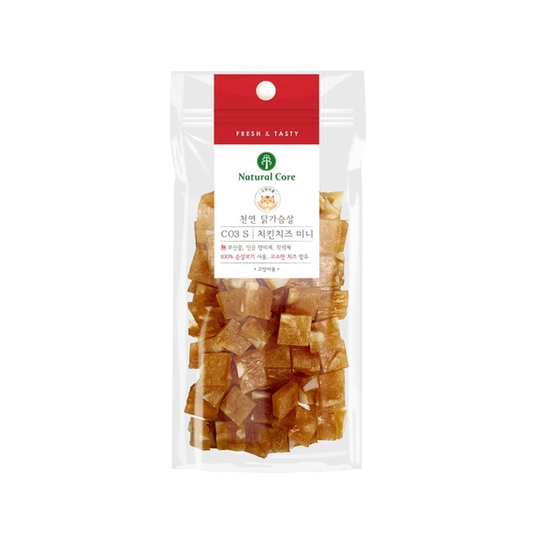 Thịt gà & phô mai cho mèo Natural Core Hàn Quốc 40G