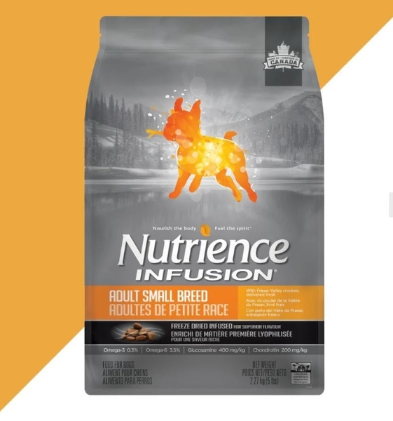 Hạt Nutrience Infusion Adult Small Breed 0.5kg (thịt gà-rau củ)