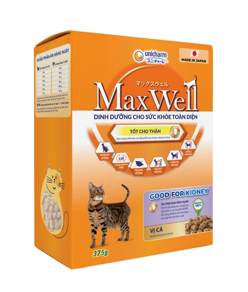 UniC Thức ăn mèo MaxWell 400GR (gà/cá)