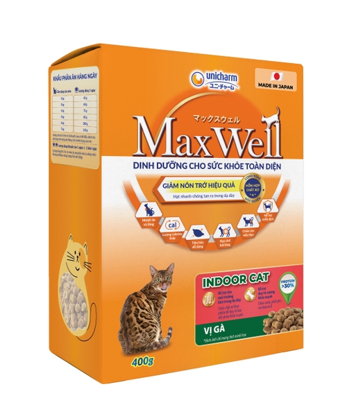 UniC Thức ăn mèo MaxWell 400GR (gà/cá)