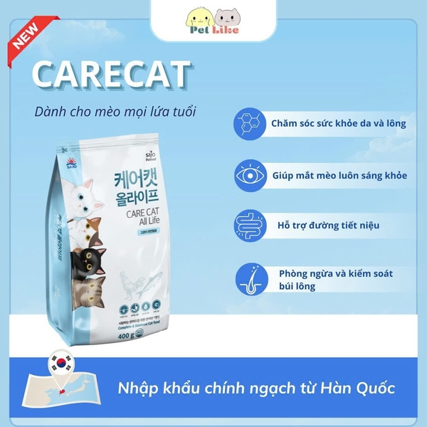 CTC Thức ăn mèo mọi lứa tuổi Carecat 1kg