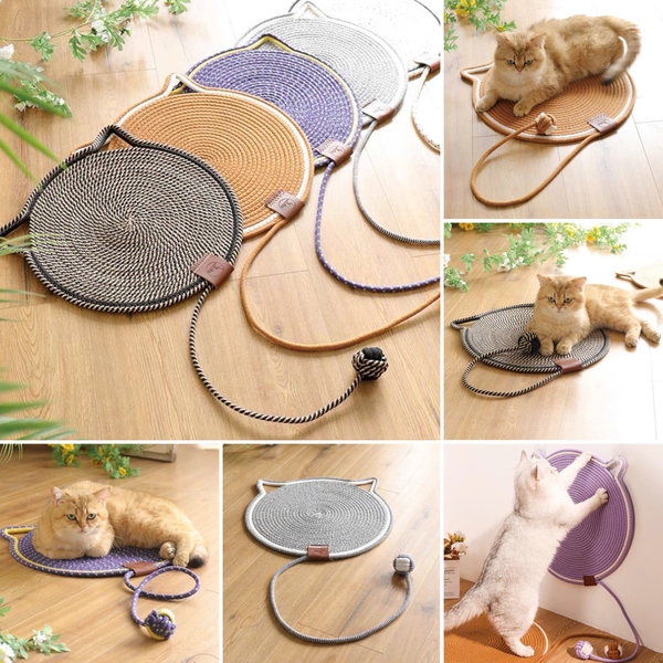 Spet Thảm dệt vải thừng tai mèo có đuôi 50cm