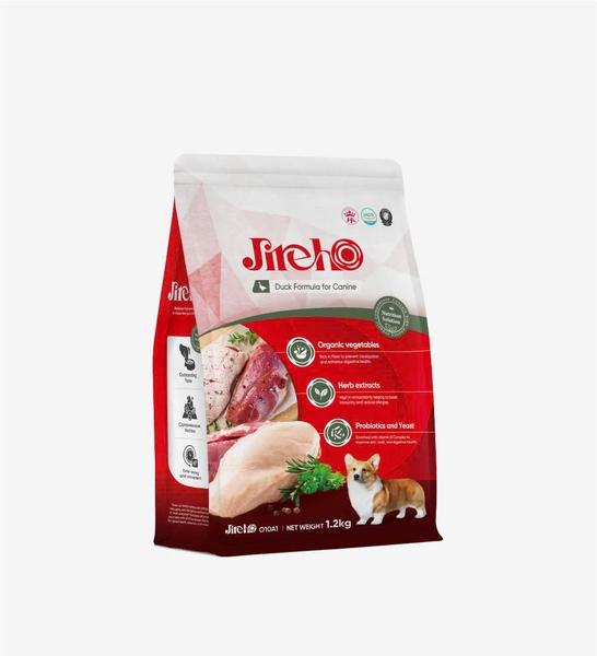 Jireho - Thức ăn thịt vịt cho chó 1.2kg