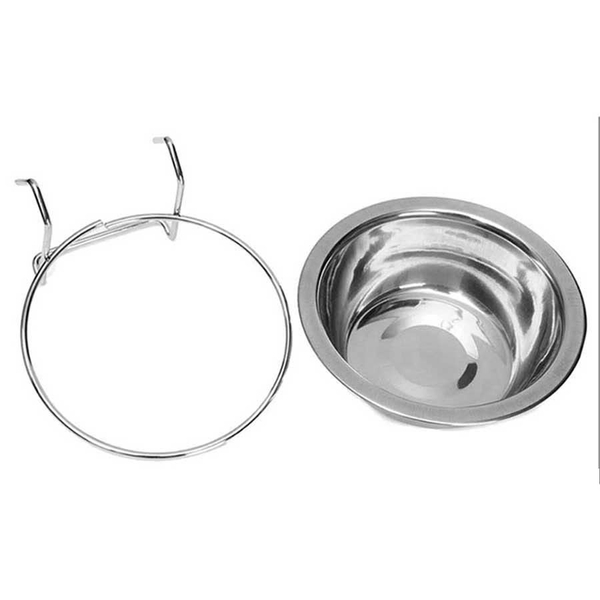 Chén inox treo chuồng (khung)