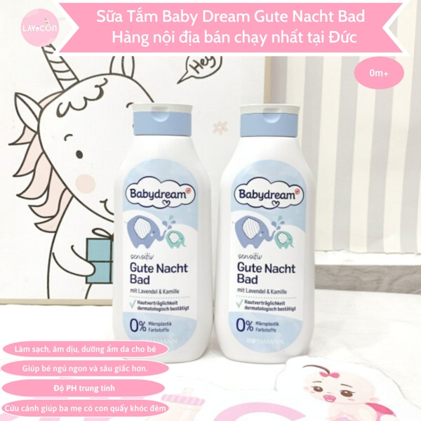 sua-tam-ngu-ngon-baby-dream-gute-nacht-bad-0m-500ml