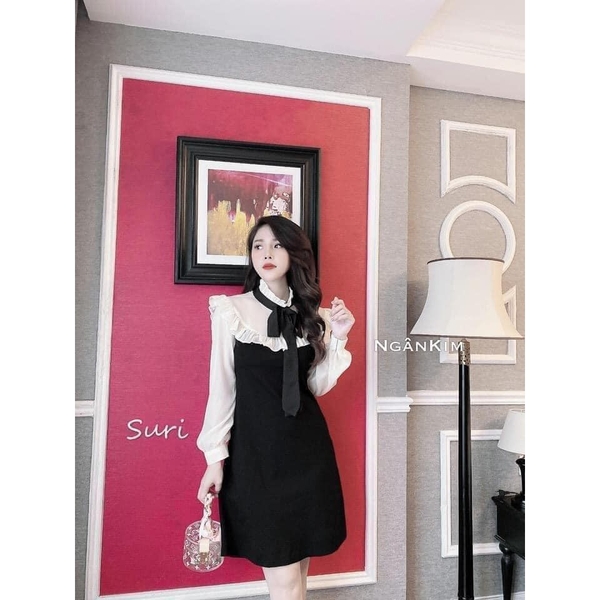 Váy len mịn suông phối voan Zara Auth New tag có sẵn 2142/159 2142159