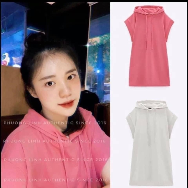 Váy suông dáng rộng kèm mũ Zara Auth New Tag có sẵn 1660/300 1660300