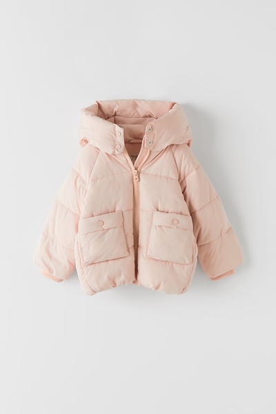 Áo khoác phao chống nước có mũ Zara Auth New Tag có sẵn 5644/567 5644567