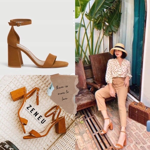 Giày sandal cao gót Pull&Bear Auth New Tag có sẵn 5606/011 5606011