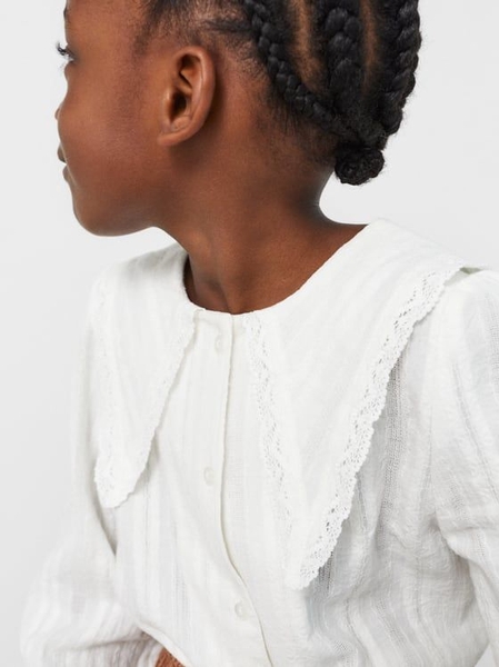 Áo blouse cổ viền size Kid 13/14 Zara Auth New Tag có sẵn 4387/704 4387704