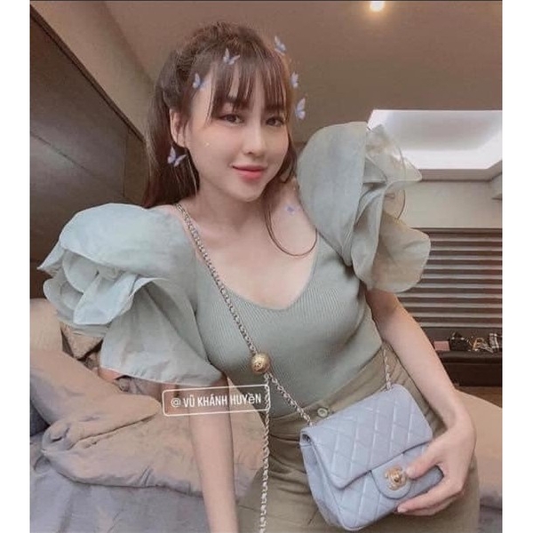 Áo kiểu len tay hoa ren Zara Auth new tag có sẵn 2142/023 2142023