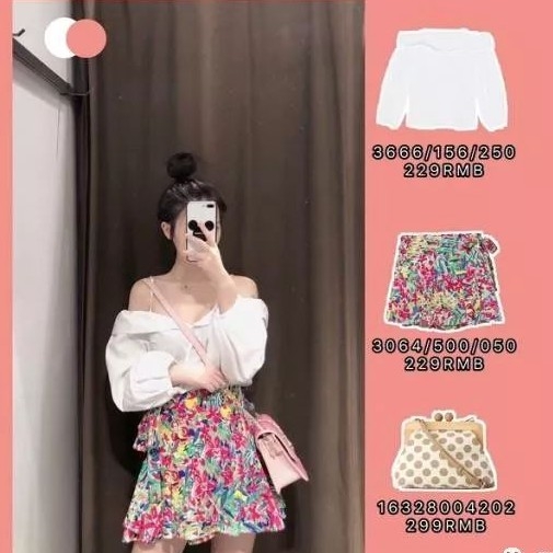 Áo kiểu trễ vai hai dây trắng Zara auth new tag có sẵn 3666/156 3666156