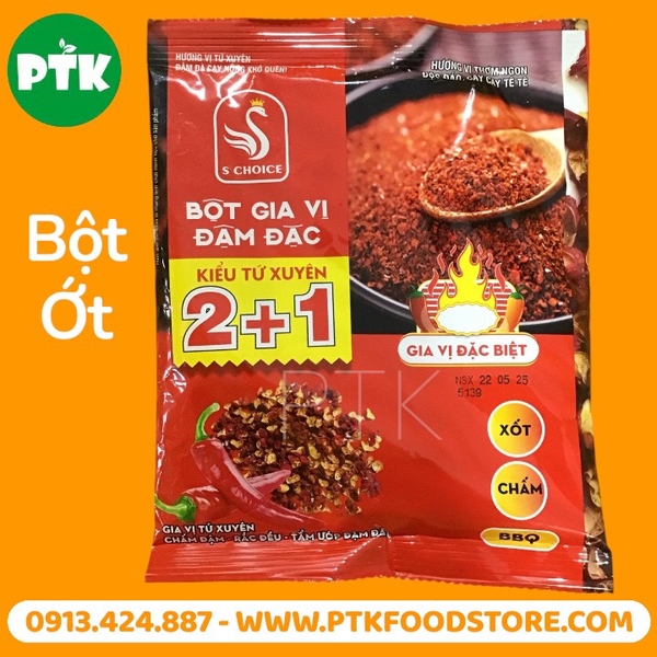 BỘT GIA VỊ ĐẬM ĐẶC KIỂU TỨ XUYÊN 2+1 (100 G X 50 GÓI) 5 KG
