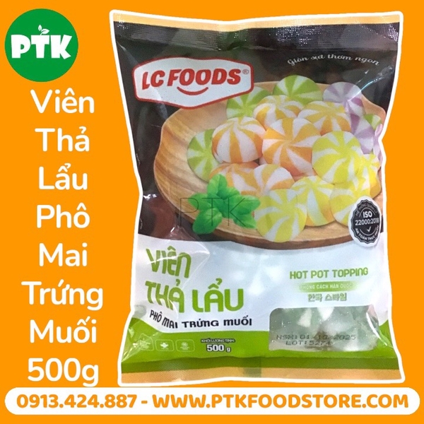 VIÊN THẢ LẨU PHÔ MAI TRỨNG MUỐI 500G TH20