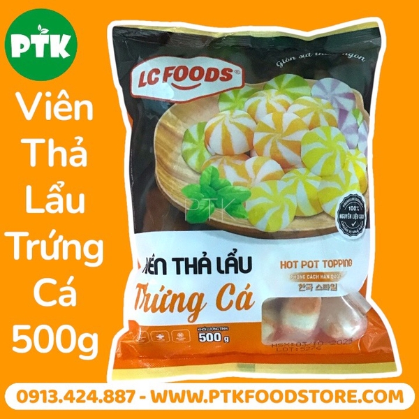 VIÊN THẢ LẨU TRỨNG CÁ 500G TH20