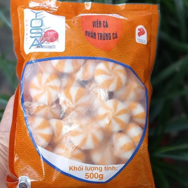 Viên thả lâu màu cam 500g Lichuan (Trứng cá)