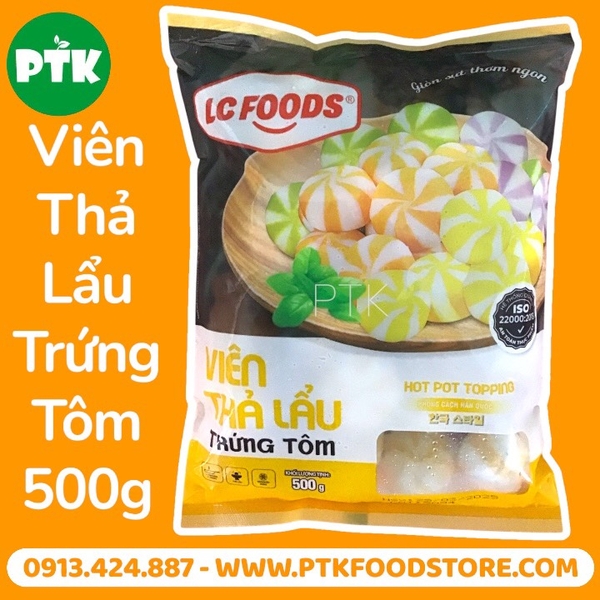 VIÊN THẢ LẨU TRỨNG TÔM 500G TH20