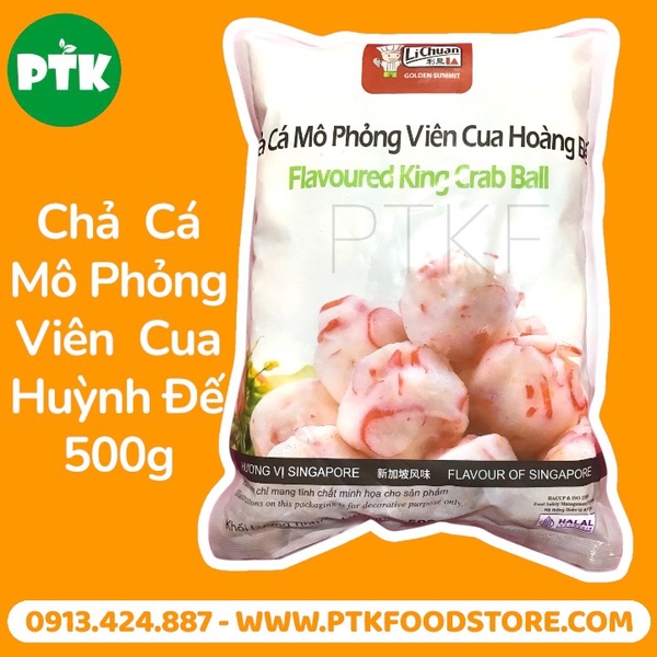 Chả cá mô phỏng viên cua hoàng đế -20g- 500g