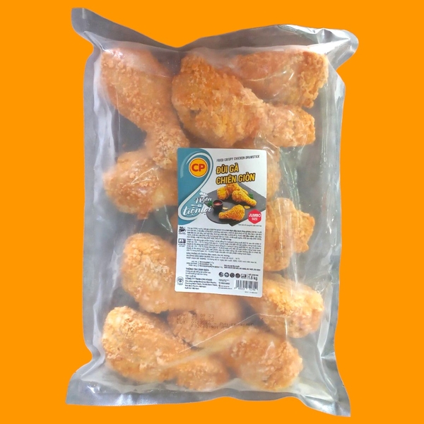 Đùi gà chiên giòn CP 10 Cái/ Gói 1.6kg ( 8 Gói/Thùng)