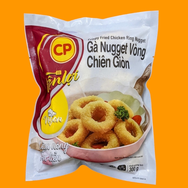 Gà nugget vòng CP gói 300g ( 20 Gói/Thùng)