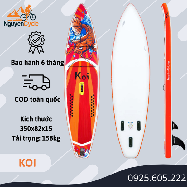 Koi Feather Lite 2023 - FunWater - Thuyền SUP / Ván Chèo Đứng Bơm Hơi (Đủ phụ kiện )