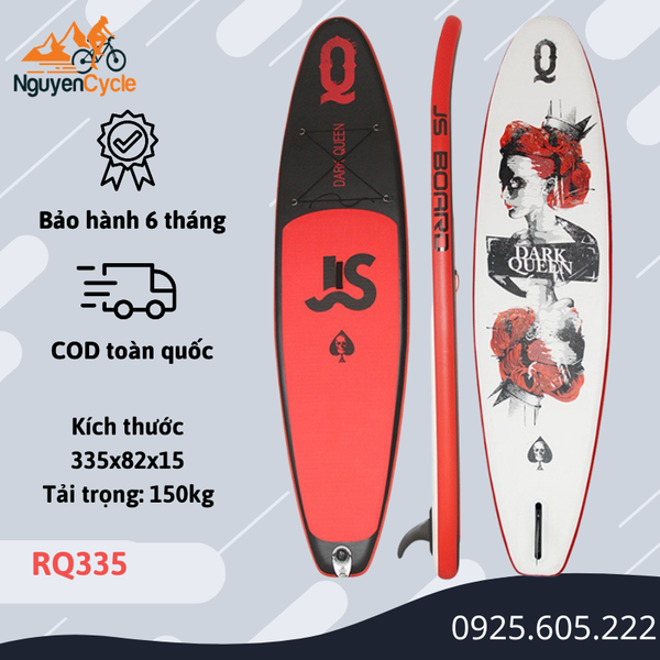 Dark Queen RQ335 - JS Board - Thuyền SUP / Ván chèo đứng bơm hơi