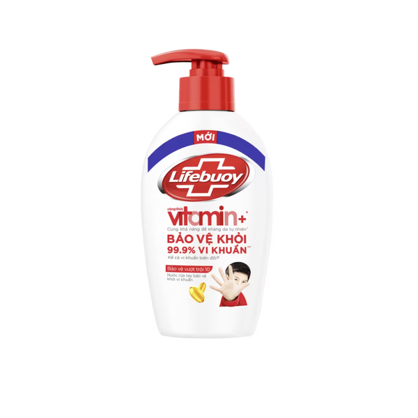 Nước rửa tay Lifebuoy Vitamin Bảo vệ vượt trội 10 180g