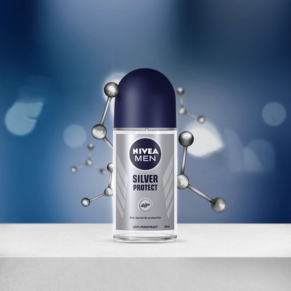 [HCM] Lăn ngăn mùi Nivea Men phân tử bạc ngăn khuẩn gây mùi vượt trội 50ml