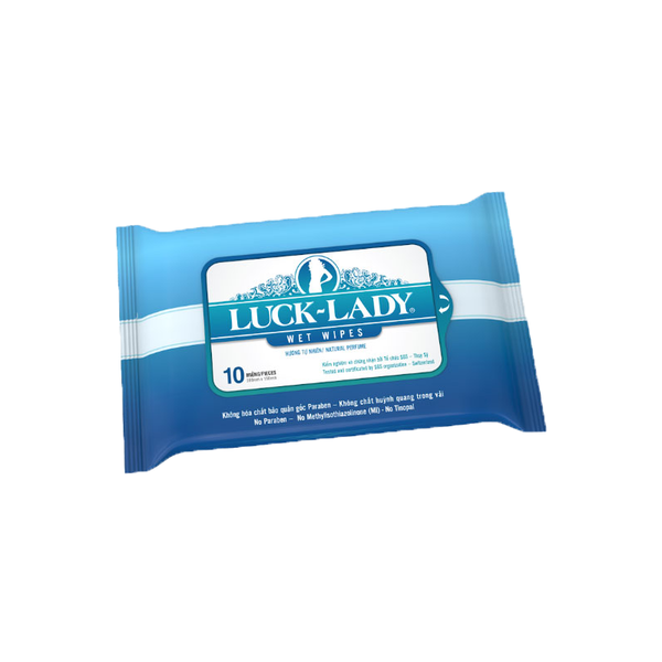 Khăn Ướt Luck-Lady Hương Tự Nhiên 10 Miếng
