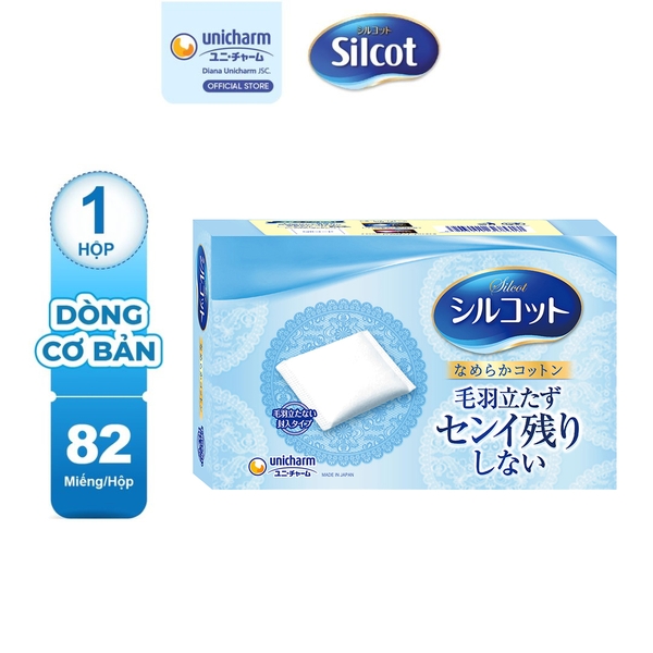Silcot Bông tẩy trang Cơ bản 82 miếng/hộp