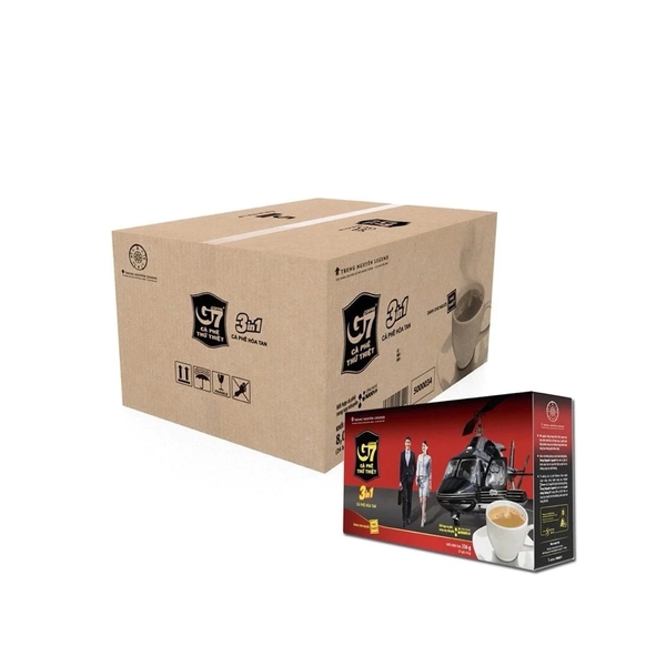 [THÙNG 24 HỘP] G7 Cà Phê Hòa Tan 3in1 Hộp 336g (21 gói x 16g)