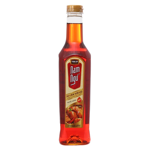 [THÙNG 12 CHAI] Chin-su Nước Mắm Nam Ngư Nhãn Vàng Chai 650ml