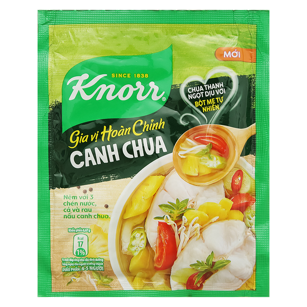 Gia vị hoàn chỉnh nấu canh chua Knorr gói 30g