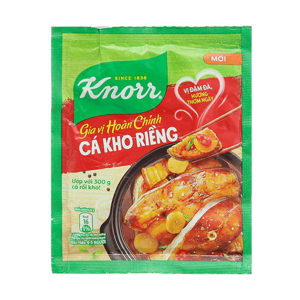 Gia vị hoàn chỉnh cá kho riềng Knorr gói 28g