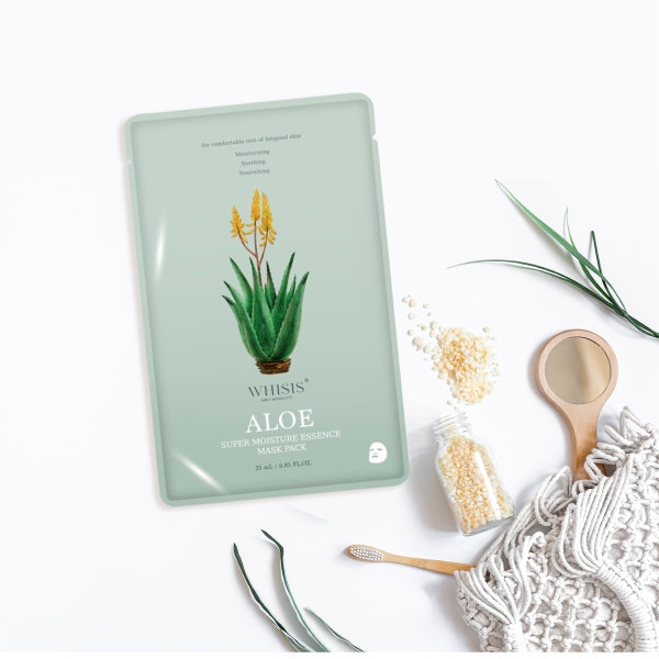 Mặt nạ tinh chất nhụy hoa lô hội Whisis Aloe Super Moisture Esssence Mask Pack 25ml
