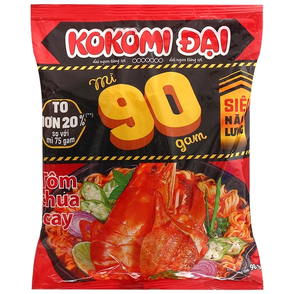 [Thùng 30 gói] Kokomi Đại Mì Tôm Chua Cay Gói 90g_368304