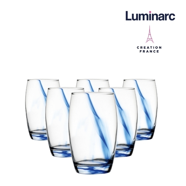 Bộ 06 Ly Cao Thuỷ Tinh Luminarc Salto Fluid Blue 350ml