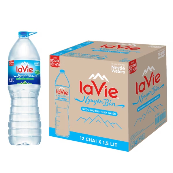 [Thùng 12 chai] La Vie Nước Khoáng Chai 1.5L_011115