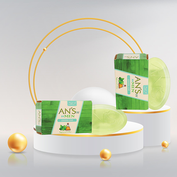 Combo 2 Xà phòng thiên nhiên bạc hà AN'Sw cho nam - Hộp 100g