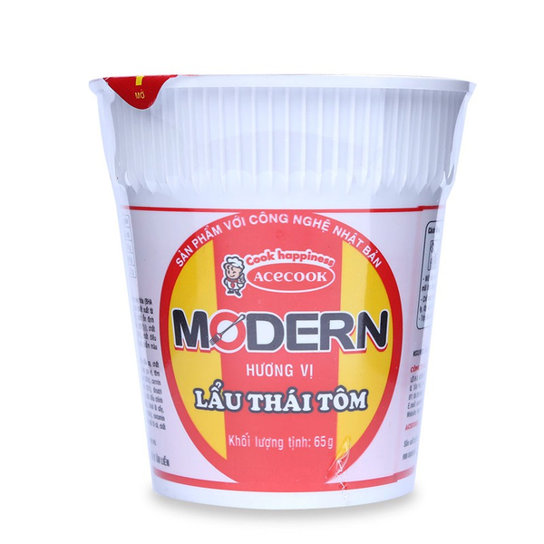 Mì Modern lẩu Thái tôm ly 65g