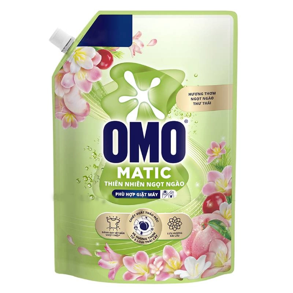 Nước giặt OMO Matic Thiên nhiên Ngọt Ngào 2.8kg