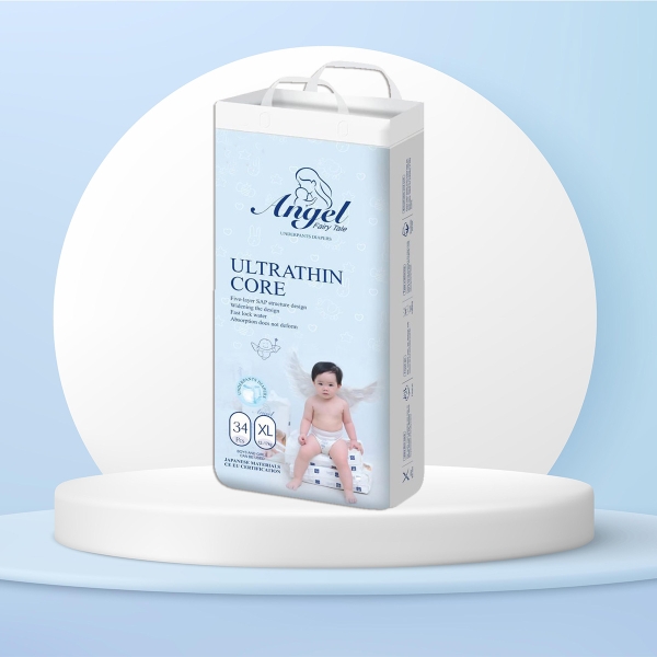 Bỉm quần siêu mỏng Angel Ultrathin Core XL34