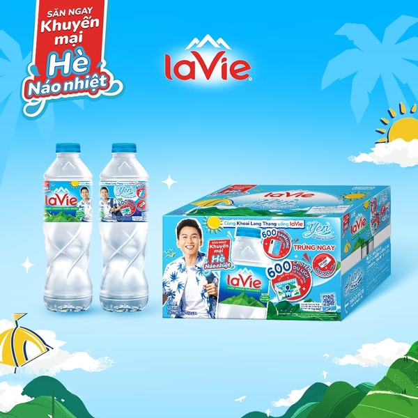 [Thùng 24 chai] La Vie Nước Khoáng Chai 500ml_010110