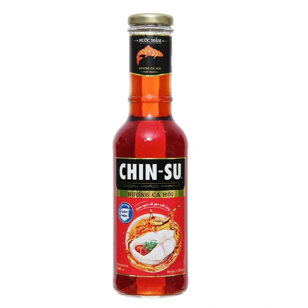 [THÙNG 15 CHAI] Chin-su Nước Mắm Hương Cá Hồi Chai 500ml