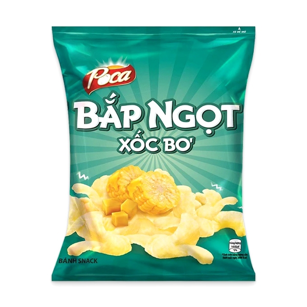 Snack Poca Bắp Ngọt Xốc Bơ Gói 32g
