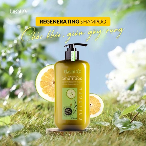 [THÙNG 12 CHAI] Hachi Dầu Gội Tinh Chất Bưởi Ngăn Gãy Rụng Chai 800ml