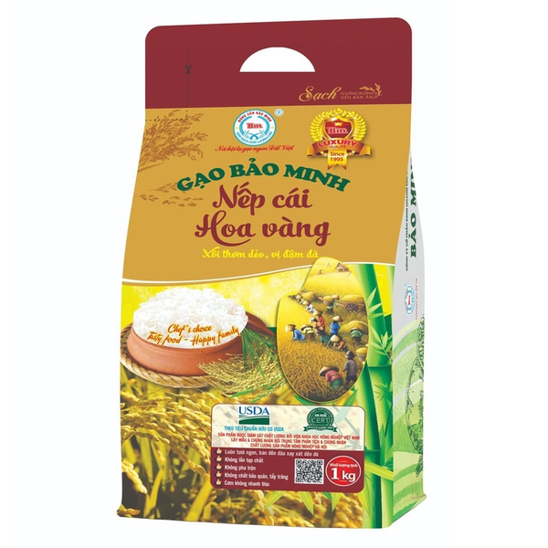 BẢO MINH Gạo Nếp cái hoa vàng 1kg