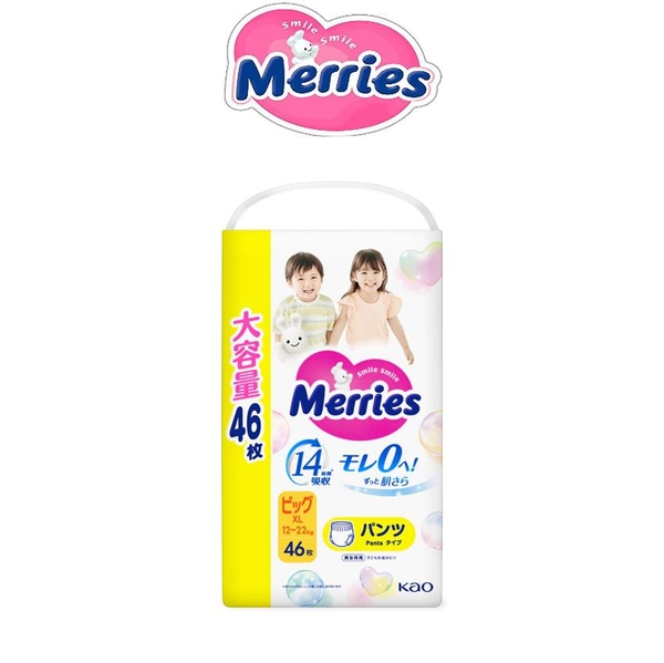Tã Bỉm quần Merries size XL46 cho bé
