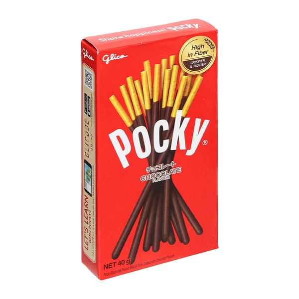 Bánh que Glico Pocky Vị Sô cô la hộp 40g 120 que