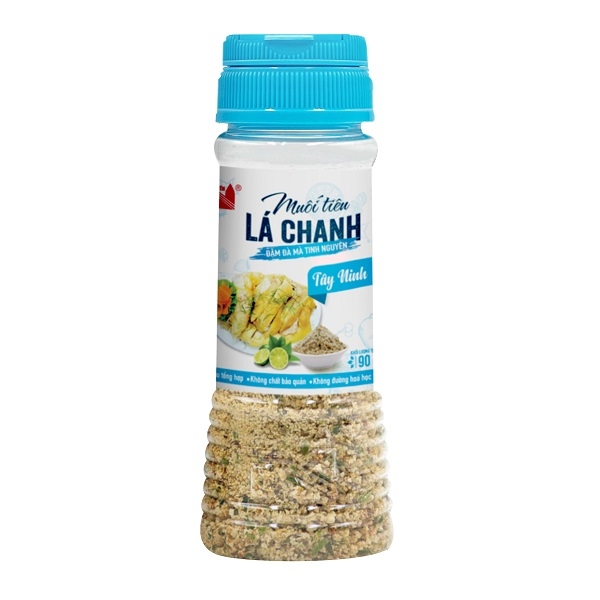 [HCM] Muối tiêu lá chanh Tinh Nguyên Lemon Leaf Pepper Salt - Hũ 90g